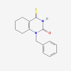 molecular formula C15H16N2OS B6513693 1-benzyl-4-sulfanylidene-1,2,3,4,5,6,7,8-octahydroquinazolin-2-one CAS No. 33738-08-8