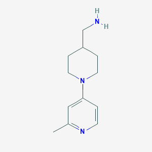 [1-(2-methylpyridin-4-yl)piperidin-4-yl]methanamine
