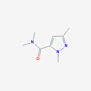 molecular formula C8H13N3O B6513746 N,N,1,3-tetramethyl-1H-pyrazole-5-carboxamide CAS No. 88398-75-8
