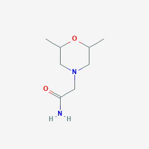 molecular formula C8H16N2O2 B6513750 2-(2,6-dimethylmorpholin-4-yl)acetamide CAS No. 889584-30-9
