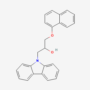molecular formula C25H21NO2 B6513787 1-(9H-carbazol-9-yl)-3-(naphthalen-1-yloxy)propan-2-ol CAS No. 312598-15-5