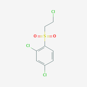 2,4-Dichloro-1-[(2-chloroethyl)sulfonyl]benzene