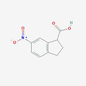 6-Nitro-2,3-dihydro-1H-indene-1-carboxylic acid