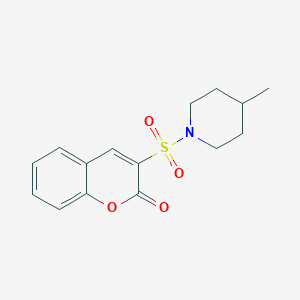 3-[(4-methylpiperidin-1-yl)sulfonyl]-2H-chromen-2-one
