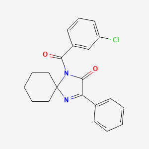 1-(3-chlorobenzoyl)-3-phenyl-1,4-diazaspiro[4.5]dec-3-en-2-one