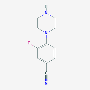 3-Fluoro-4-(piperazin-1-yl)benzonitrile