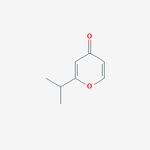 molecular formula C8H10O2 B065163 2-Propan-2-ylpyran-4-one CAS No. 182616-37-1