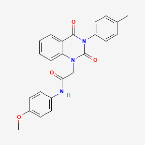molecular formula C24H21N3O4 B6517302 N-(4-methoxyphenyl)-2-[3-(4-methylphenyl)-2,4-dioxo-1,2,3,4-tetrahydroquinazolin-1-yl]acetamide CAS No. 899782-56-0
