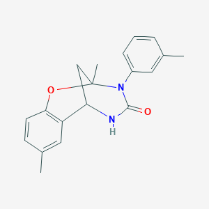 4,9-dimethyl-10-(3-methylphenyl)-8-oxa-10,12-diazatricyclo[7.3.1.0^{2,7}]trideca-2,4,6-trien-11-one