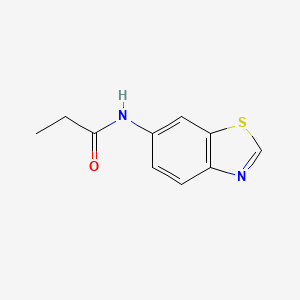 molecular formula C10H10N2OS B6517770 N-(1,3-benzothiazol-6-yl)propanamide CAS No. 922920-21-6