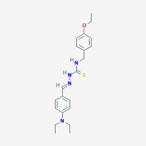 2-((4-(Diethylamino)phenyl)methylene)-N-((4-ethoxyphenyl)methyl)hydrazinecarbothioamide