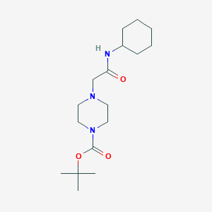 4-Cyclohexylcarbamoylmethyl-piperazine-1-carboxylic acid tert-butyl ester
