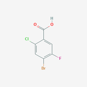 molecular formula C7H3BrClFO2 B065185 4-Bromo-2-chloro-5-fluorobenzoic acid CAS No. 177480-81-8