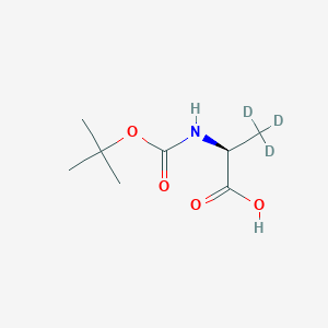 molecular formula C8H15NO4 B065196 Boc-L-Ala-OH-d3 CAS No. 161602-47-7