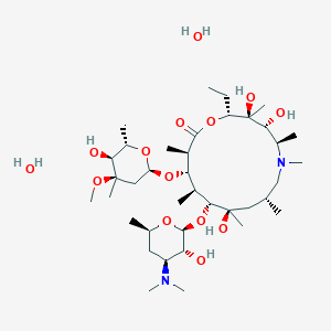 molecular formula C38H72N2O12.2H2O B000652 Azithromycin dihydrate CAS No. 117772-70-0