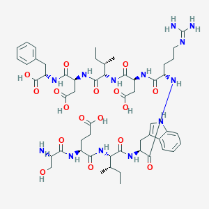 molecular formula C54H77N13O17 B065211 SerGluIleTrpArgAspIleAspPhe CAS No. 170294-35-6