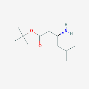 tert-butyl (3R)-3-amino-5-methylhexanoate
