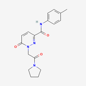 N-(4-methylphenyl)-6-oxo-1-[2-oxo-2-(pyrrolidin-1-yl)ethyl]-1,6-dihydropyridazine-3-carboxamide