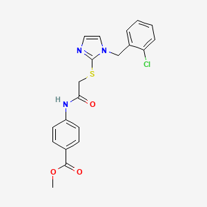 methyl 4-[2-({1-[(2-chlorophenyl)methyl]-1H-imidazol-2-yl}sulfanyl)acetamido]benzoate