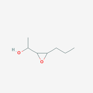 molecular formula C7H14O2 B065220 1-(3-Propyloxiran-2-yl)ethanol CAS No. 180188-48-1