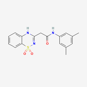 N-(3,5-dimethylphenyl)-2-(1,1-dioxo-2H-1lambda6,2,4-benzothiadiazin-3-yl)acetamide