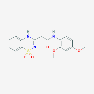 N-(2,4-dimethoxyphenyl)-2-(1,1-dioxo-2H-1lambda6,2,4-benzothiadiazin-3-yl)acetamide