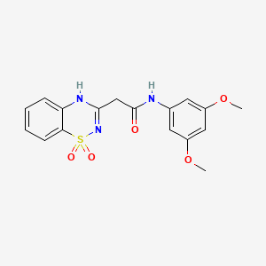 N-(3,5-dimethoxyphenyl)-2-(1,1-dioxo-2H-1lambda6,2,4-benzothiadiazin-3-yl)acetamide