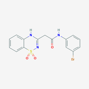N-(3-bromophenyl)-2-(1,1-dioxo-2H-1lambda6,2,4-benzothiadiazin-3-yl)acetamide