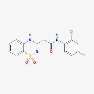 N-(2-chloro-4-methylphenyl)-2-(1,1-dioxo-2H-1lambda6,2,4-benzothiadiazin-3-yl)acetamide
