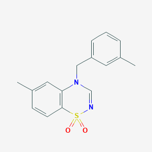 6-methyl-4-[(3-methylphenyl)methyl]-4H-1lambda6,2,4-benzothiadiazine-1,1-dione