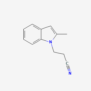 molecular formula C12H12N2 B6522925 1H-Indole-1-propanenitrile, 2-methyl- CAS No. 4414-80-6