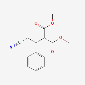 1,3-dimethyl 2-(2-cyano-1-phenylethyl)propanedioate