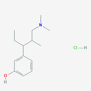 molecular formula C14H24ClNO B6523034 3-(1-(Dimethylamino)-2-methylpentan-3-yl)phenol hydrochloride CAS No. 953400-58-3
