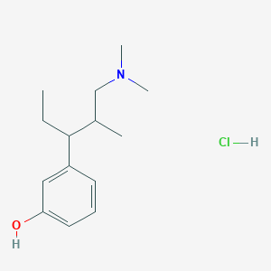 molecular formula C14H24ClNO B6523034 3-[1-(dimethylamino)-2-methylpentan-3-yl]phenol hydrochloride CAS No. 953400-58-3