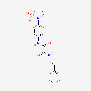 N'-[2-(cyclohex-1-en-1-yl)ethyl]-N-[4-(1,1-dioxo-1lambda6,2-thiazolidin-2-yl)phenyl]ethanediamide