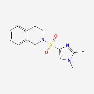 2-[(1,2-dimethyl-1H-imidazol-4-yl)sulfonyl]-1,2,3,4-tetrahydroisoquinoline