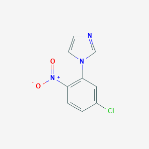 molecular formula C9H6ClN3O2 B065231 1-(5-chloro-2-nitrophenyl)-1H-imidazole CAS No. 190198-20-0