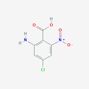 molecular formula C7H5ClN2O4 B065233 2-Amino-4-chloro-6-nitrobenzoic acid CAS No. 174456-26-9
