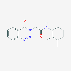 molecular formula C17H22N4O2 B6523874 N-(2,3-dimethylcyclohexyl)-2-(4-oxo-3,4-dihydro-1,2,3-benzotriazin-3-yl)acetamide CAS No. 1136641-50-3