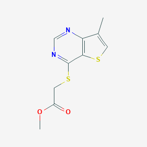 Methyl 2-[(7-methylthieno[3,2-d]pyrimidin-4-yl)thio]acetate