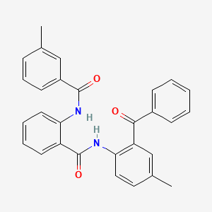N-(2-benzoyl-4-methylphenyl)-2-(3-methylbenzamido)benzamide
