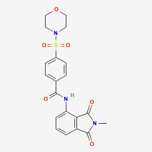 N-(2-methyl-1,3-dioxo-2,3-dihydro-1H-isoindol-4-yl)-4-(morpholine-4-sulfonyl)benzamide