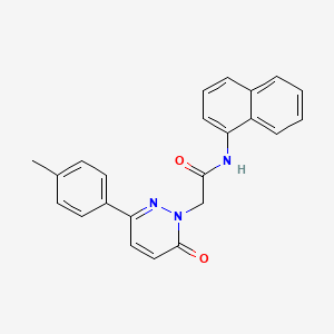 2-[3-(4-methylphenyl)-6-oxo-1,6-dihydropyridazin-1-yl]-N-(naphthalen-1-yl)acetamide