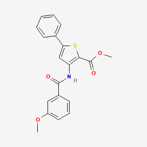 methyl 3-(3-methoxybenzamido)-5-phenylthiophene-2-carboxylate