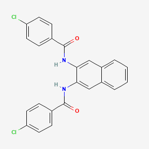 4-chloro-N-[3-(4-chlorobenzamido)naphthalen-2-yl]benzamide