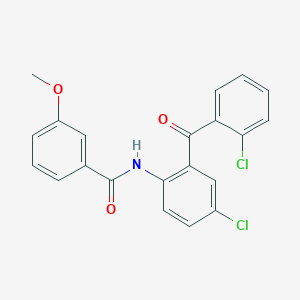 molecular formula C21H15Cl2NO3 B6524480 N-[4-chloro-2-(2-chlorobenzoyl)phenyl]-3-methoxybenzamide CAS No. 403845-89-6