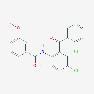 N-[4-chloro-2-(2-chlorobenzoyl)phenyl]-3-methoxybenzamide