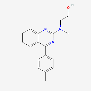 2-{methyl[4-(4-methylphenyl)quinazolin-2-yl]amino}ethan-1-ol