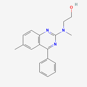 2-[methyl(6-methyl-4-phenylquinazolin-2-yl)amino]ethan-1-ol