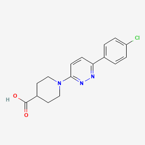 1-[6-(4-chlorophenyl)pyridazin-3-yl]piperidine-4-carboxylic acid